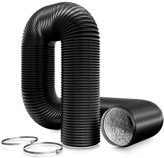 Flexibele PVC Afvoerslang 125 mm - 3 Meter voor Ventilatie en Afvoer
