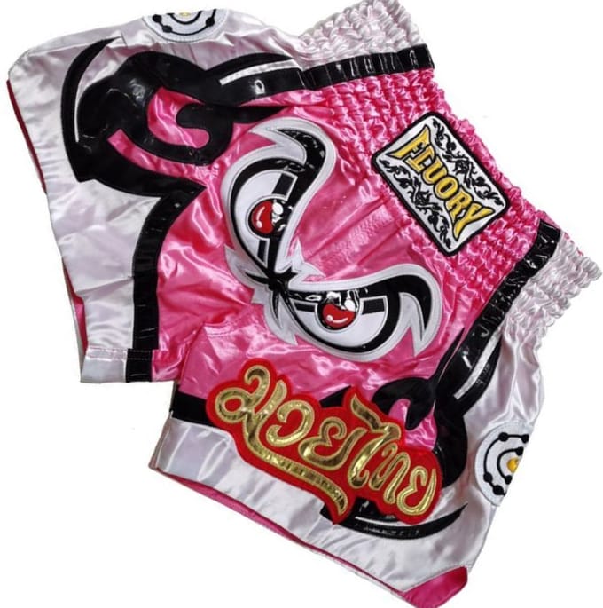 Fluory Muay Thai Kickboxing Short Roze Goud MTSF80 - S