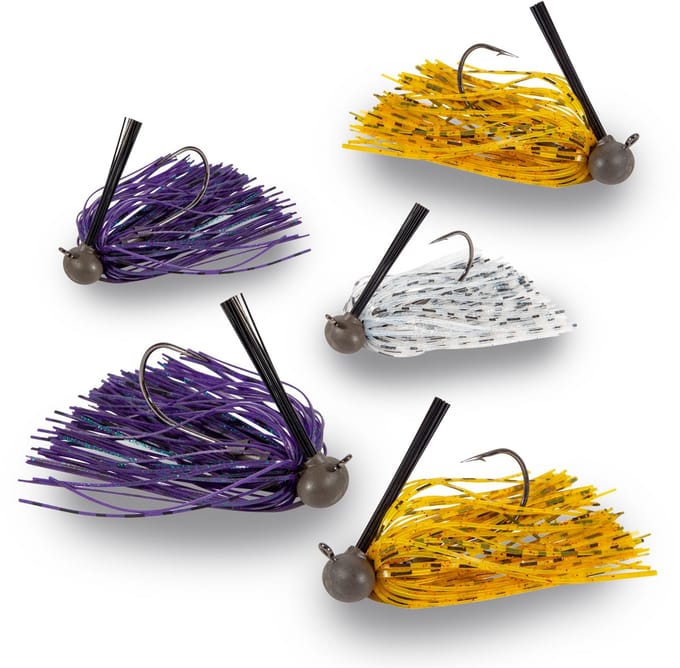 Ultimate Skirted Tungsten Football Jig Selection (5pcs) - Kunstaas Set