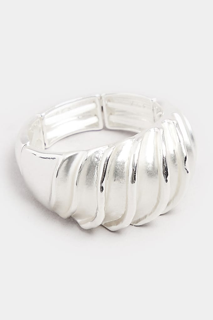 Yours Zilveren Wave Stretch Ringsize One Size