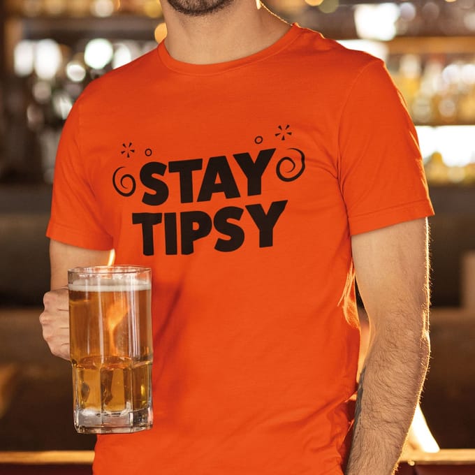 Oranje Koningsdag T-Shirt Stay Tipsy 2XL