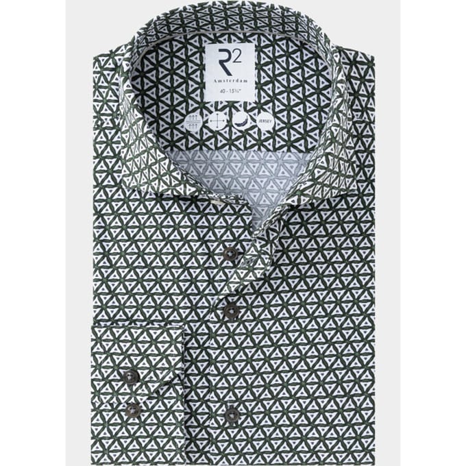 R2 Amsterdam Overhemd heren printed single jersey shirt 134.wsp.005/074