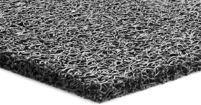 GJ Floors - Schoonloopmat spaghetti Elite | Grijs - Breedte: 1,20 meter - Dikte: 15 mm - Materiaal: Polymeren
