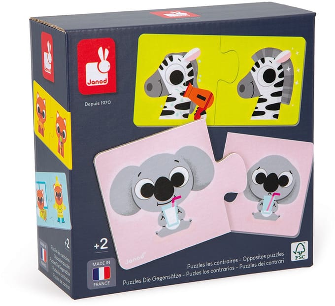 Janod - Puzzelspel - Associatiespel tegenstellingen