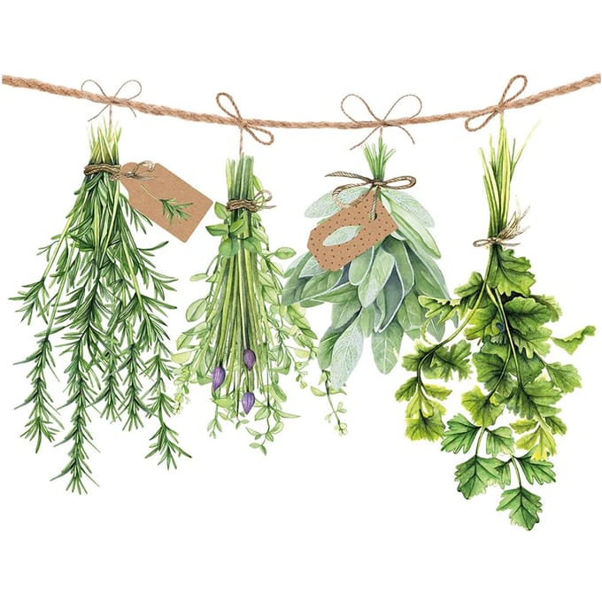 Ambiente - Servetten - 258 x 25 cm - Fresh Herbs - Voorjaar