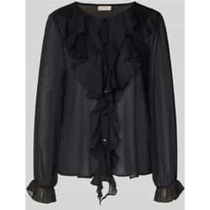 Regular fit blouse met ruches, model 'Ditte'
