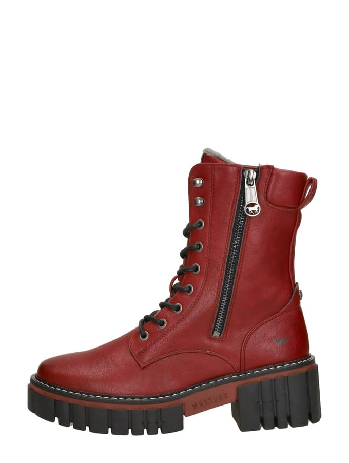 Mustang Veterschoenen Hoog Veterschoenen Hoog - rood - Maat 40