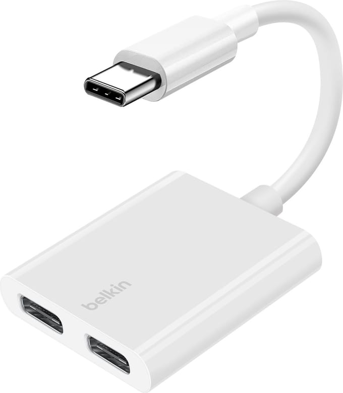 Belkin F7U081BTWH interface hub USB Type-C Wit