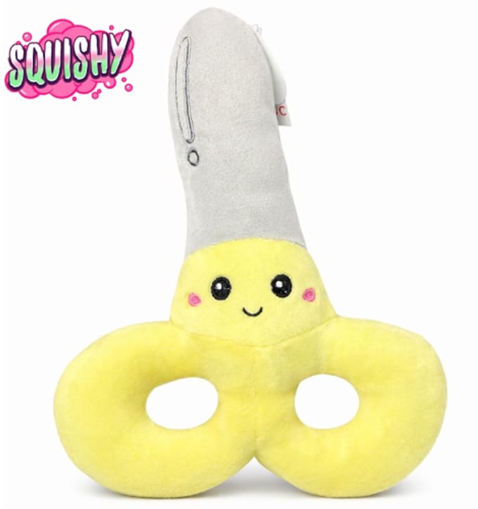 Schaar Squishy Pluche Knuffel 15 cm