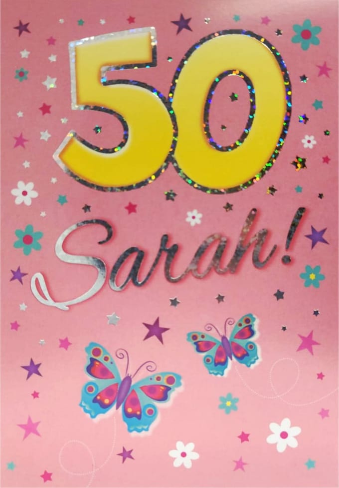 Kaart - That funny age - 50 jaar - Sarah - Per Stuk