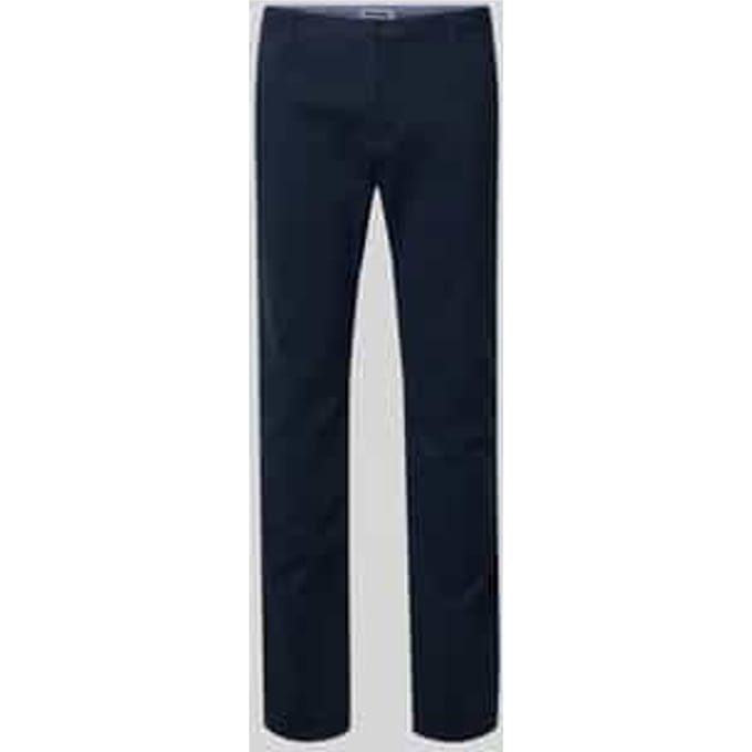 Nauwsluitende Chino met recht silhouet en middelhoge taille