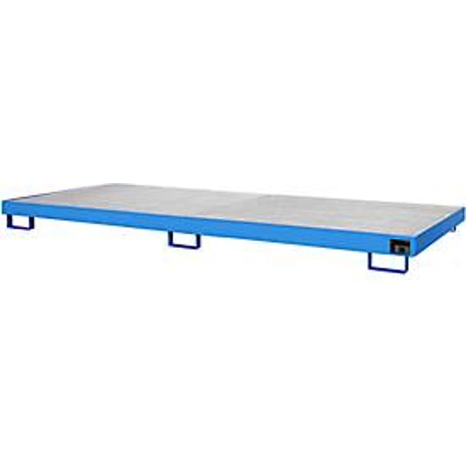 Stellinglekbak type RW/GR 3300-1, met rooster, blauw RAL5012