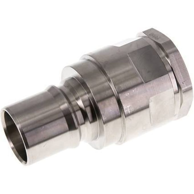 RVS DN 40 Hydraulische Koppeling Insteeknippel G 1 1/4 inch Binnendraad ISO 7241-1 B D 44.5mm