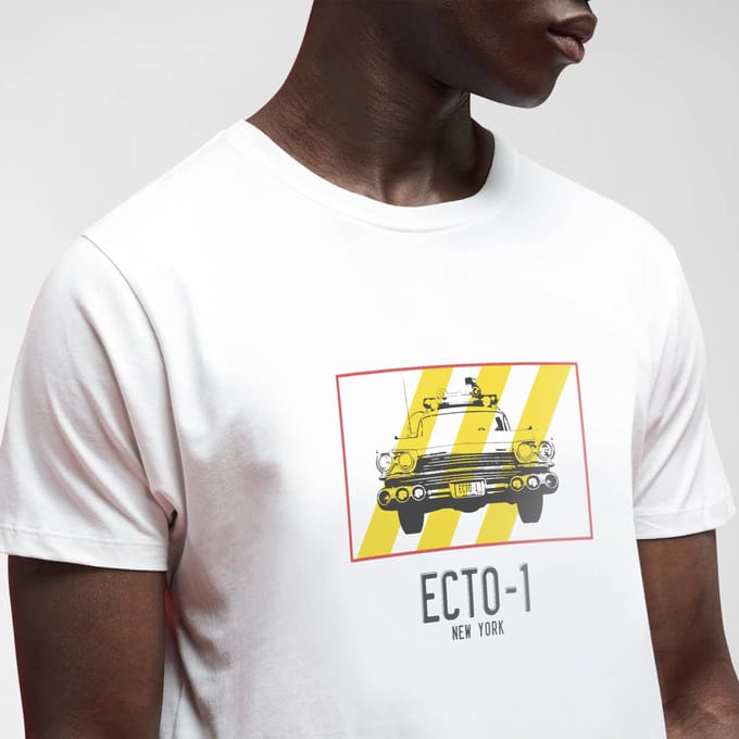 Ghostbusters Ecto-1 Men's T-Shirt - Wit - S