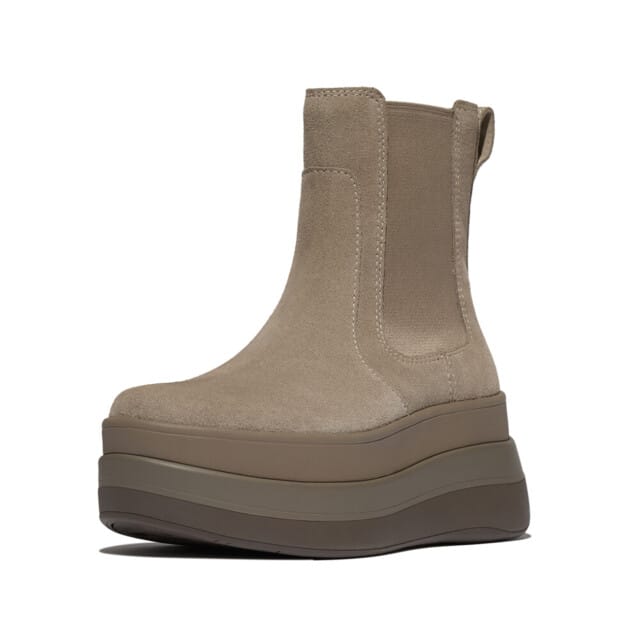FitFlop F-Mode Stack Suede Chelsea Boots - Maat 41