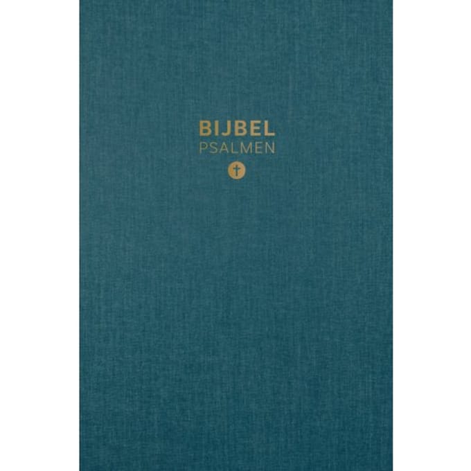 Hsv Bijbel Met Psalmen 10x15 Linnen Petrol
