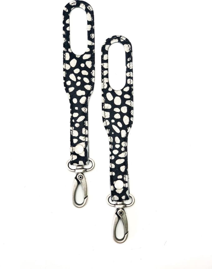 MOZZ BAGS - Stroller Straps - Dots Reverse
