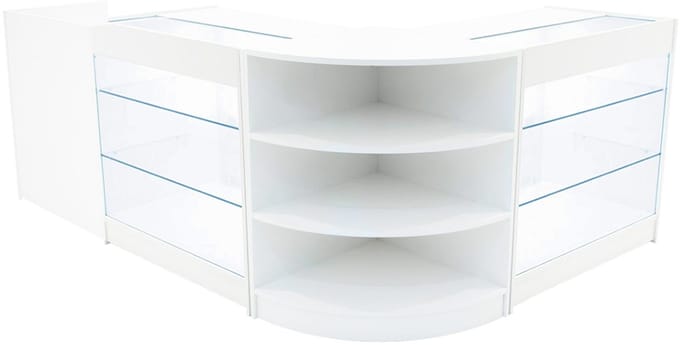 Astro led-winkeltoonbankset - wit - lm60, tb60 & 2xk900 - mdf melamine