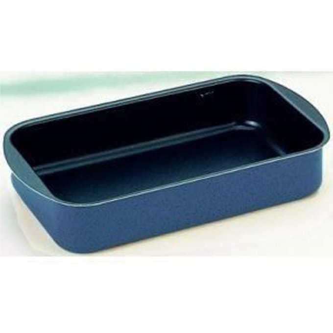 Blauw braadplateau 40x27x6 cm blauw