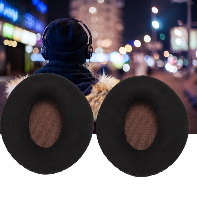 Vervangende Oortelefoon Oorkussens Katoenen Kussen voor Sennheiser MOMENTUM On EAR Zwart black