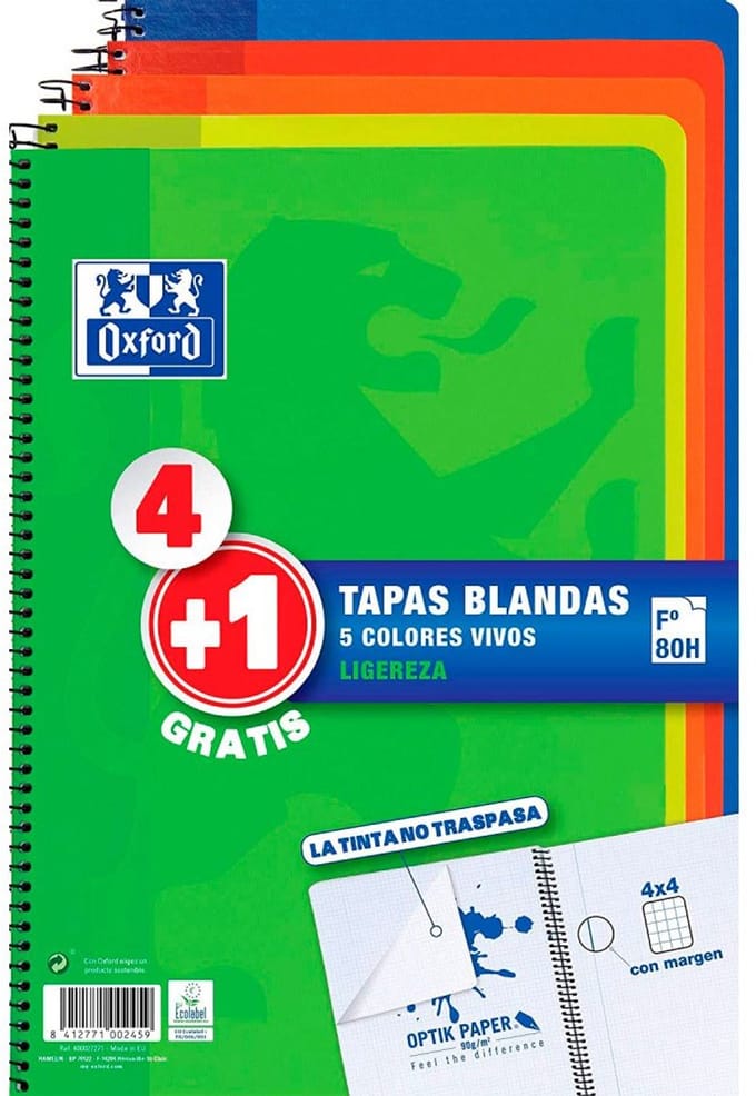 Schrift Oxford Multicolour 80 Lakens Din A4 (5 Stuks)