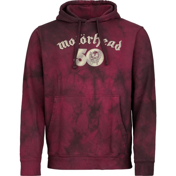 Motörhead Trui met capuchon - Core 50th - S tot XXL - voor Mannen - rood