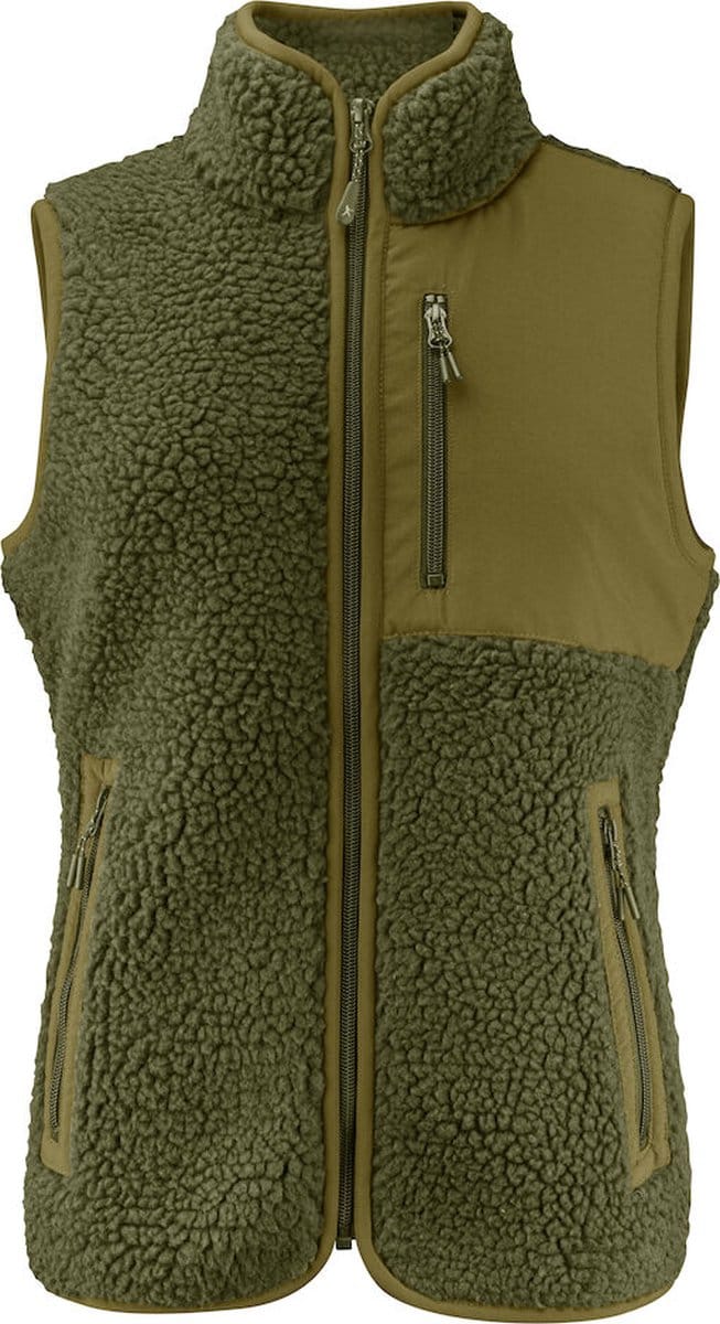 James Harvest KINGSLEY VEST WOMAN 2121505 - mosgroen - XL