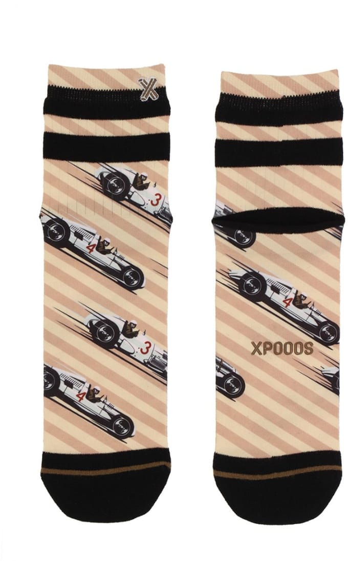 XPOOOS - Retro Heren Enkelsokken - 1-Pack - Maat 43/46