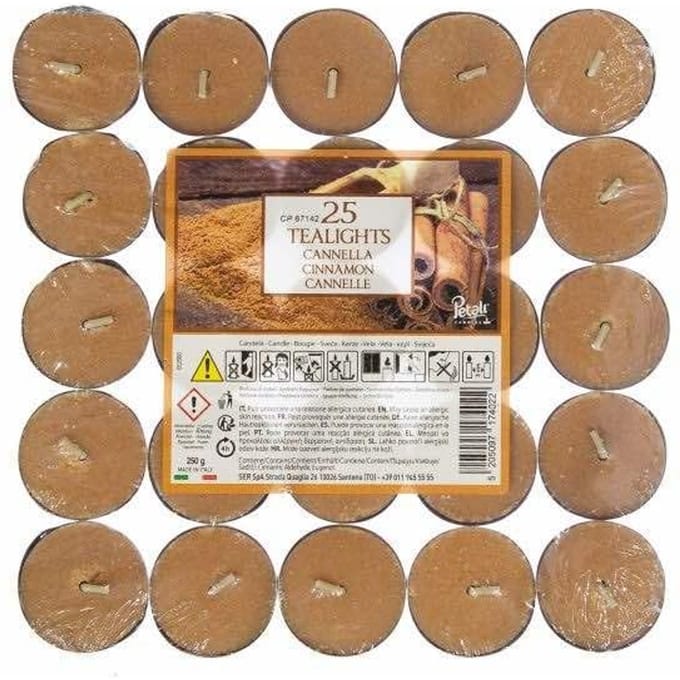 PriceÂ´s Candles Petali Kaneel Theelichtjes (Pak van 25) One Size bruin