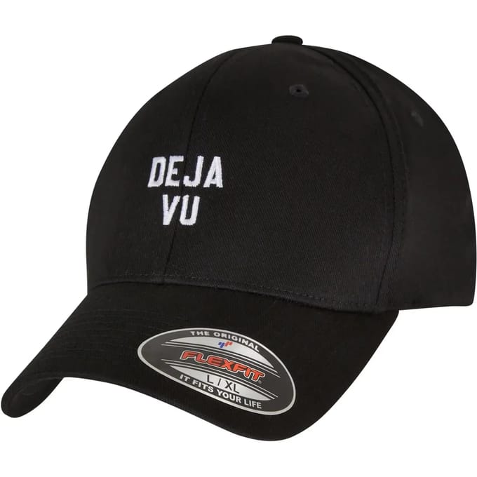 Mister Tee - Deja Vu Flexfit pet - S/M - Zwart/Wit