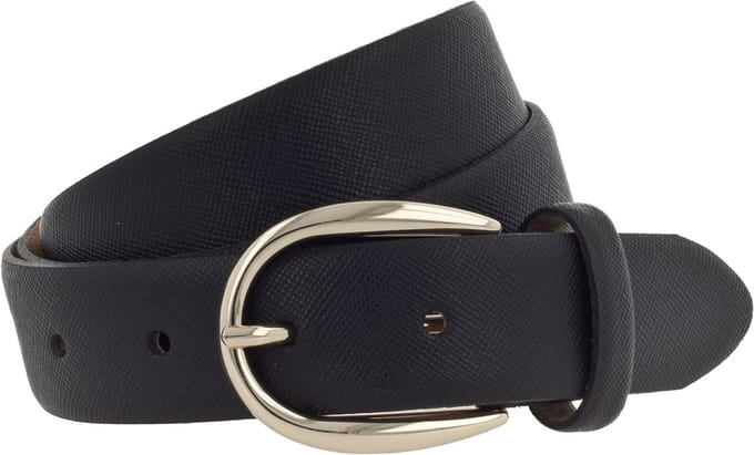 Vanzetti Leren Riem 30mm Leather Belt W75 Black Zwart
