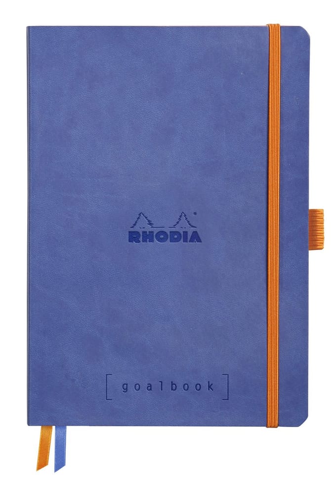 Rhodia Goalbook – A5 – 120 Bladen – Dotted – Ivoorkleurig Papier 90 g/m² – Elastieksluiting - Saffier