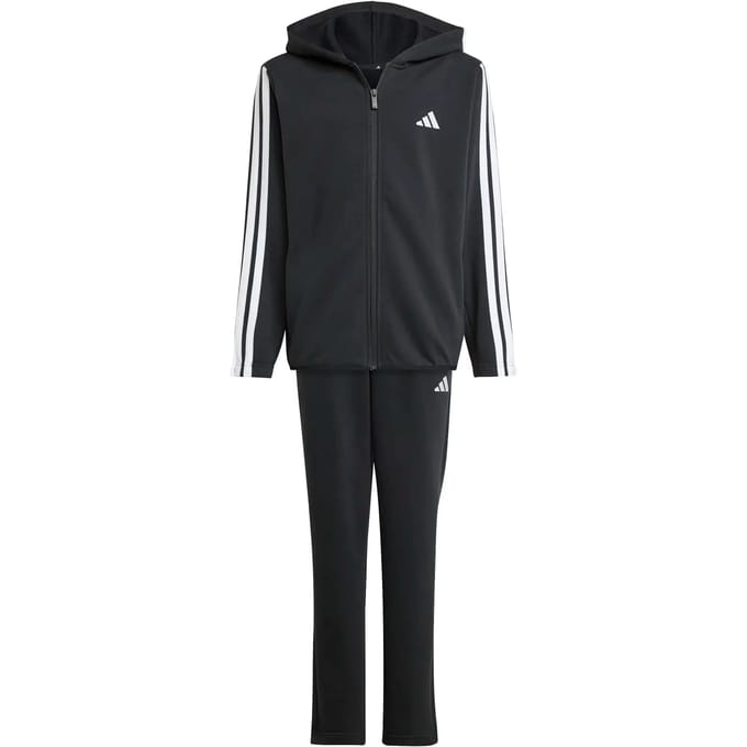 Adidas Essentials 3 Stripes Trainingspak Zwart 9-10 Years Kinderen