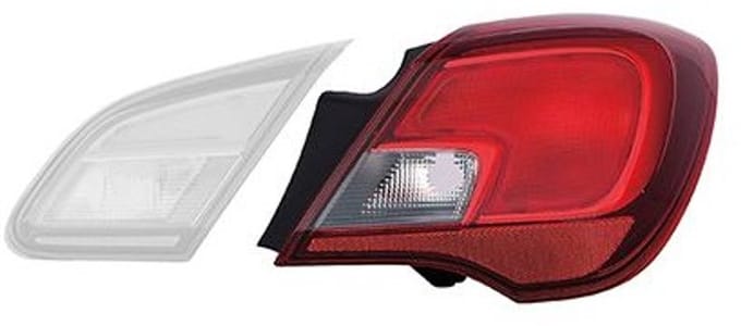 VanWezel 3804932 - Verre extérieur feu arrière droit pour Opel Corsa e de 10/2014 à 2019