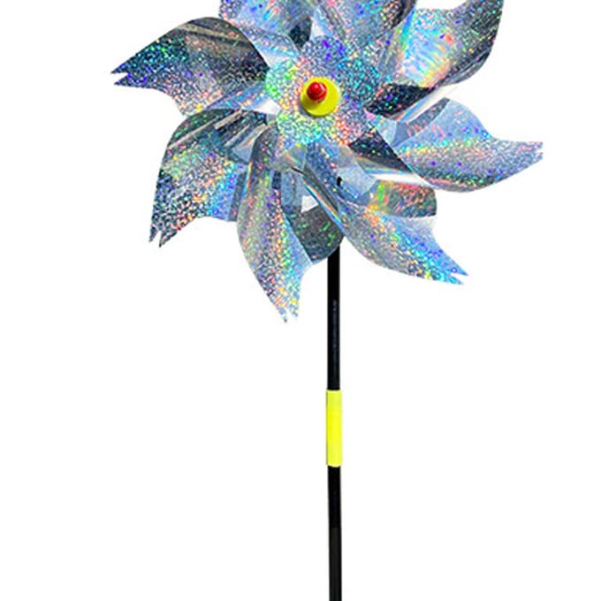 8 Stuks Vogelverschrikker Windmolen Reflecterend Tuin Plant Bloem Vogelafweermiddel Windmolen Tuin Tir-single sword gray