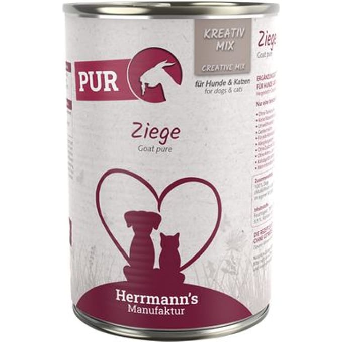 HERRMANN'S MANUFAKTUR puur geitenvlees hondenvoer, 400 g