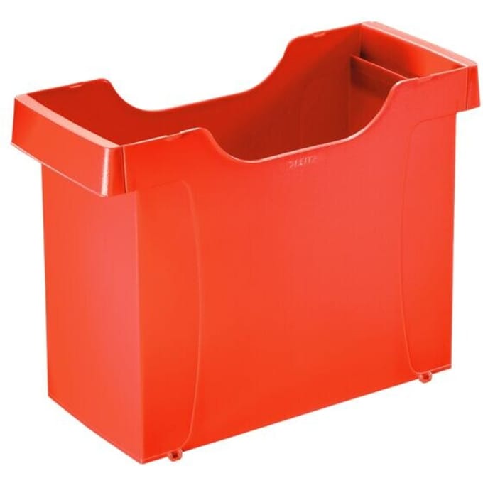Hangmappenbox Leitz Uni-Box Plus 1908, A4, voor ca. 20 hangmappen, handgrepen, rood