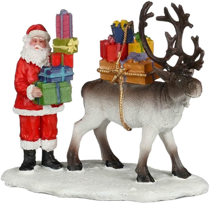 Luville - Santa and Deer Moving Presents