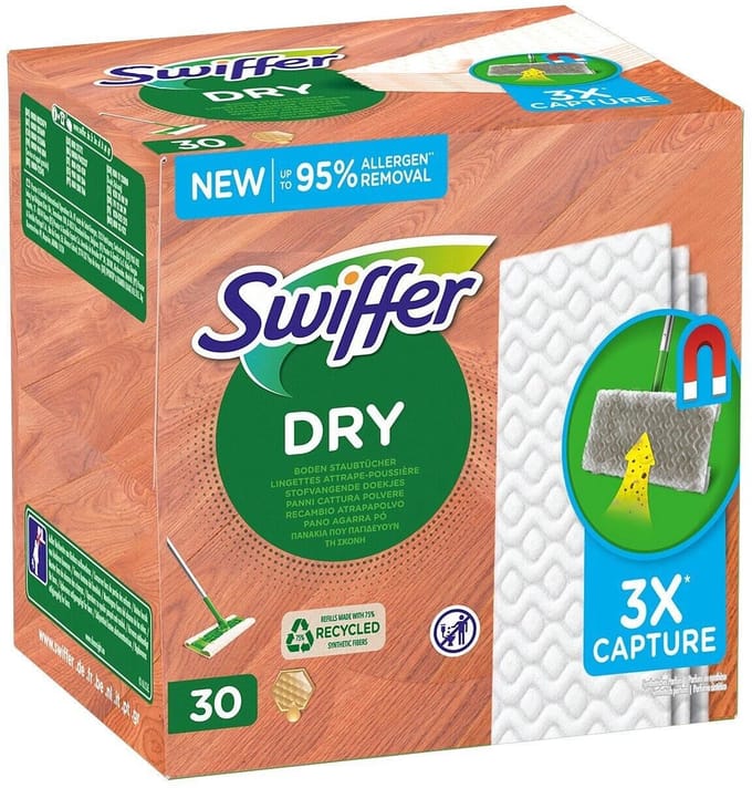 Swiffer Doekjes Floor Dry Navulling 30 Stuks