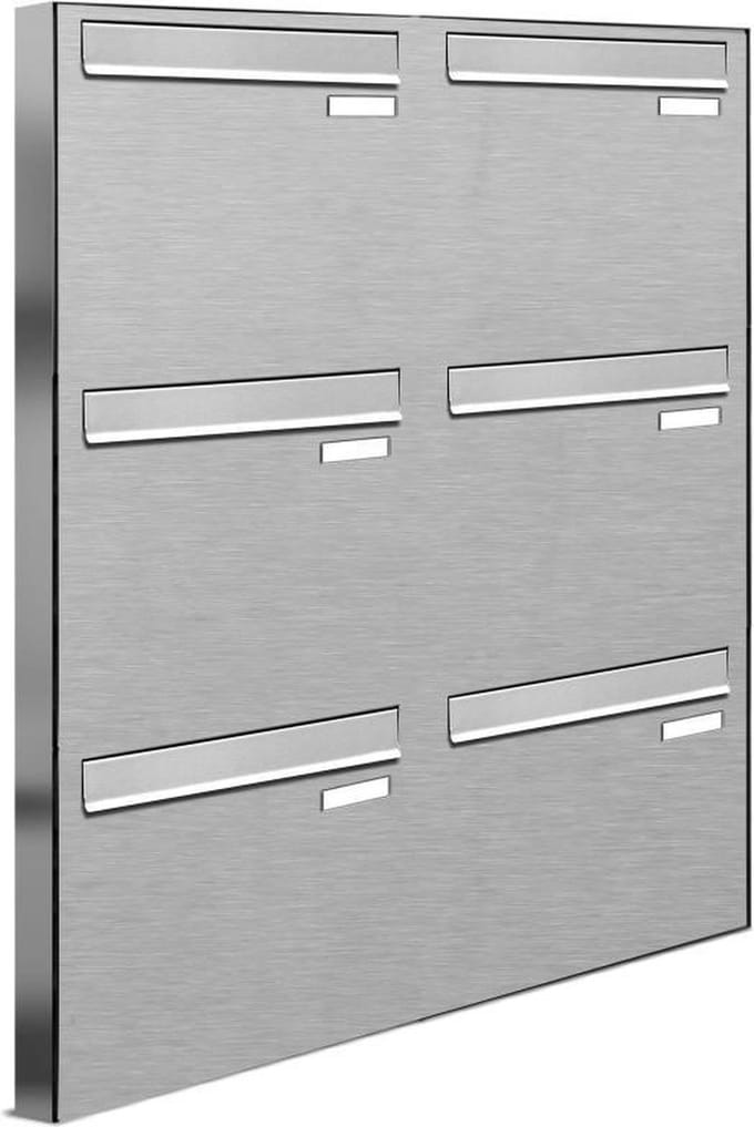 Brievenbus groot inbouw 6 adressen