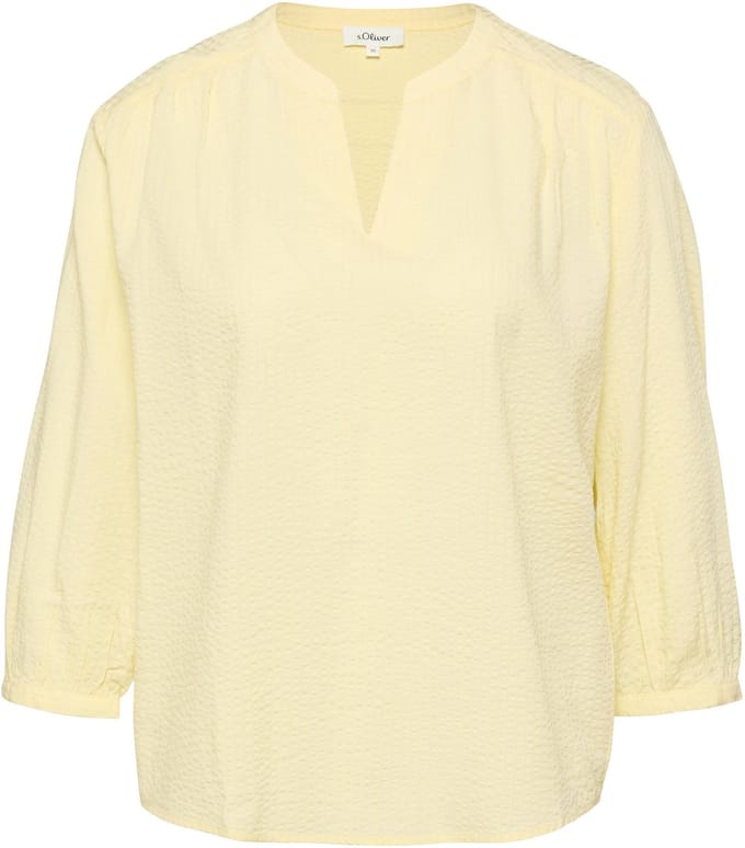 Blouse met all-over print en plooien dames s.Oliver