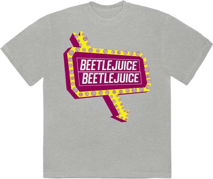 Beetlejuice - Beetlesign Heren T-shirt - S - Grijs