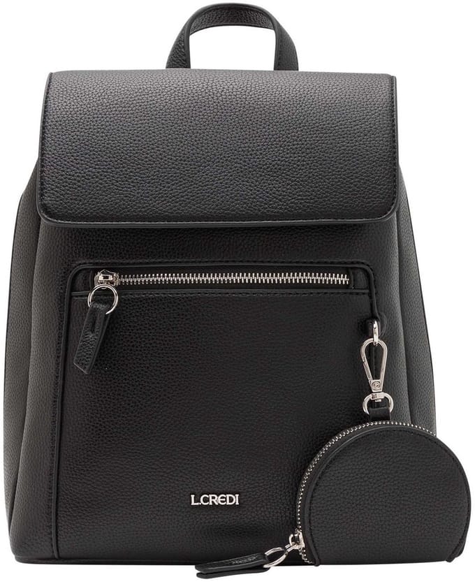 L.CREDI rugzak Ninina Backpack Black zwart