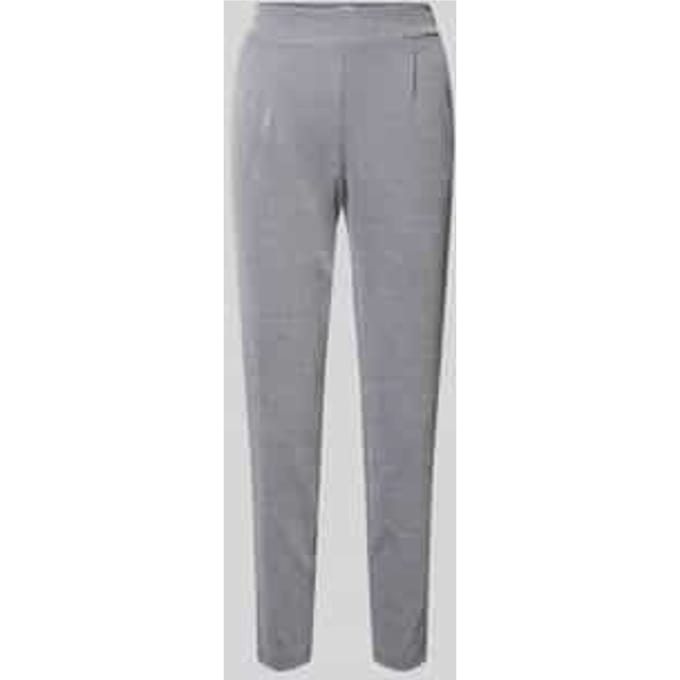 Slim fit stoffen broek met elastische band Model 'Kate'