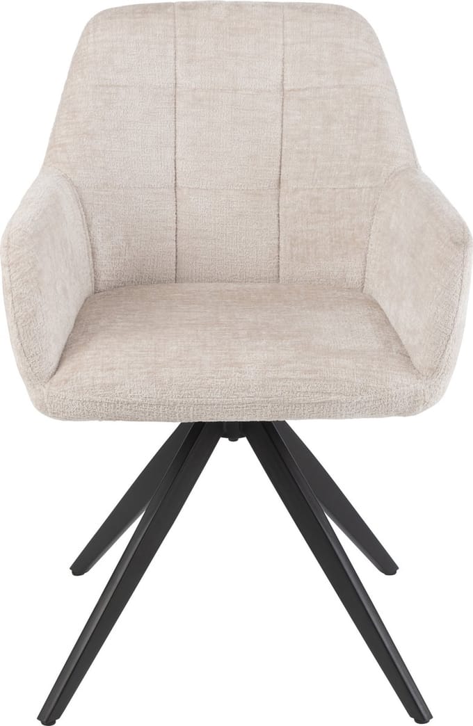 J-Line stoel Louna - ijzer/acryl - ivoor