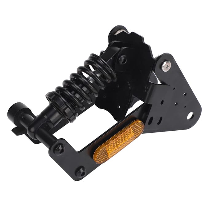 Kits de Suspension Arrière pour Trottinettes Électriques Amortisseur Ensemble Fourche de Suspension Arrière à Tube avec Réflecteur black
