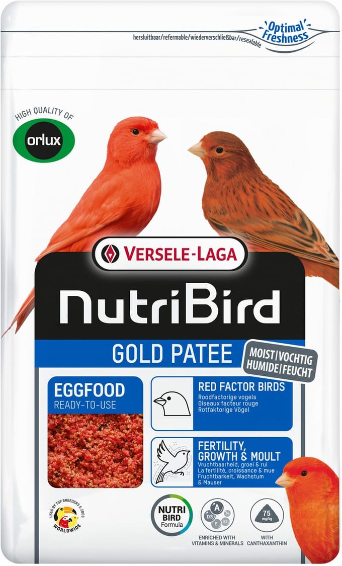Versele-Laga Nutribird Gold Patee Roodfactorige Vogels - Vogelvoer - 1 kg Roodfactor