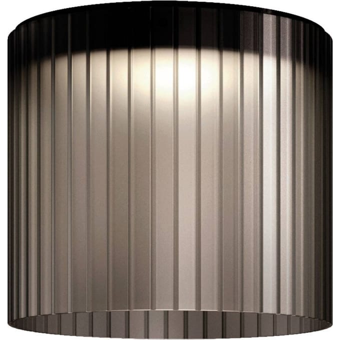 kdln LED plafondlamp Giass, grijs, Ø 40 cm