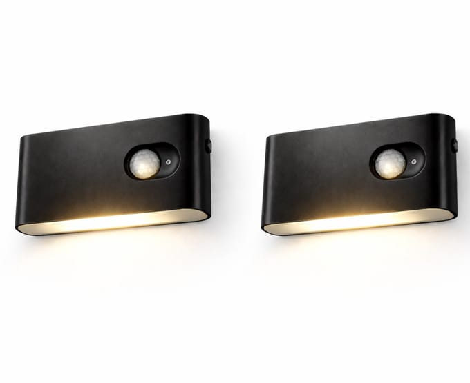 Oneproduct Draadloze Kastlamp met Bewegingssensor - Set van 2 - USB-C Oplaadbaar - LED Kastverlichting - Zwart