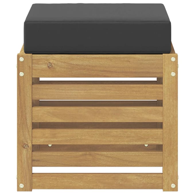 vidaXL - Buitenstoel - Bank - Massief - Acacia - Hout - Wit